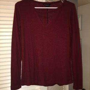 Rock & Republic Burgundy Kohls Top